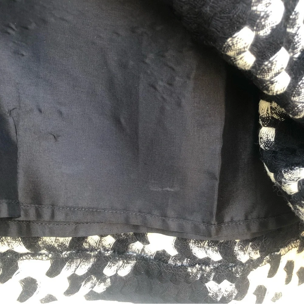 Y2K Express lambswool check flared midi skirt 9/10